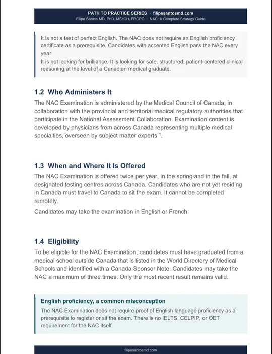 NAC: A Complete Strategy Guide, sample page 4 of 6, opens full size